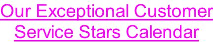 Our Exceptional Customer Service Stars Calendar